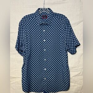 UNTUCKit Dark Blue Geometric Men's Shirt